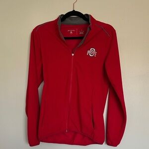 Antigua Ohio State Red and Gray Women's Jacket